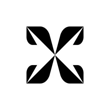 Letter X logo Stock Illustration