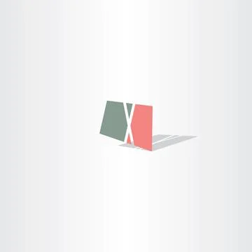 Letter x logo sign polygon logo Stock-Illustration