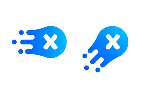 Letter X logo template of abstract liquid bubble shape for modern company. Ve Stock Illustration
