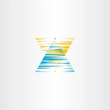 Letter x scratch logo icon vector symbol Stock Illustration