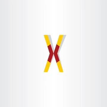 Letter x symbol logotype element Stock Illustration