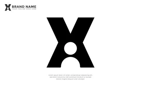 Letter X User Logo Stock Illustration