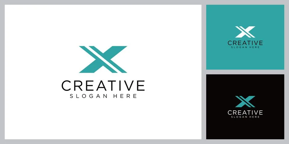 Letter X vector Logo Template Illustration Design Stock Illustration
