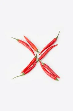 The letter X on a white background Stock Photos