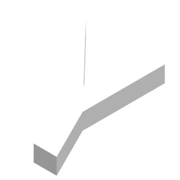 The letter Y in 3d Illustrazione stock