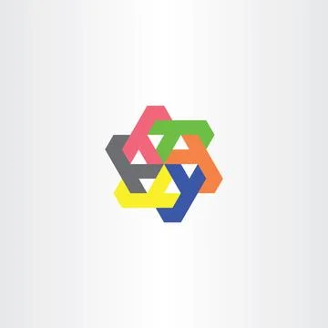 Letter y circle rotation geometry tech logo vector icon 스톡 일러스트