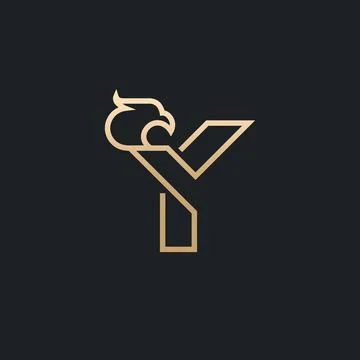 Letter Y Eagle Logo , Initial Premium Design Stock Illustration