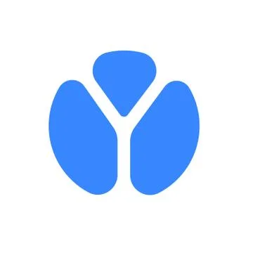 Letter Y logo modern vector blue font icon Illustrazione stock