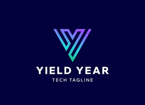 Letter Y Monogram Techno Logo Template. Abstract Vector Digital Sign Corporate Ilustração Stock