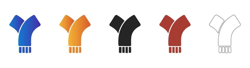 Letter Y shape modern logo icon Illustrazione stock