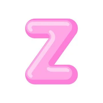 Letter Z candy font. Caramel alphabet. lollipop lettering. Sweet ABC sign Stock Illustration