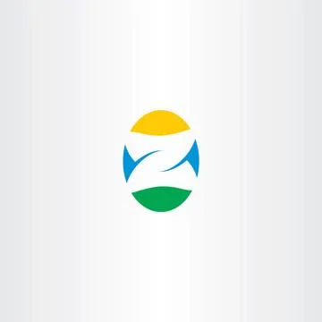 Letter z egg logo vector icon Stock-Illustration