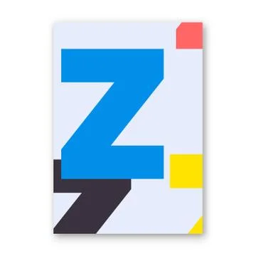 Letter Z poster Stock Illustration