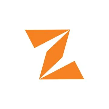Letter z simple geometric triangle logo vector Illustrazione stock