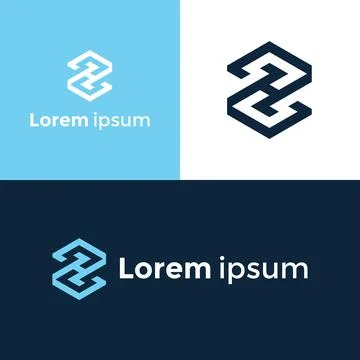 Letter ZH Initial logo design modern Template Vector Illustration icon eleme Stock Illustration