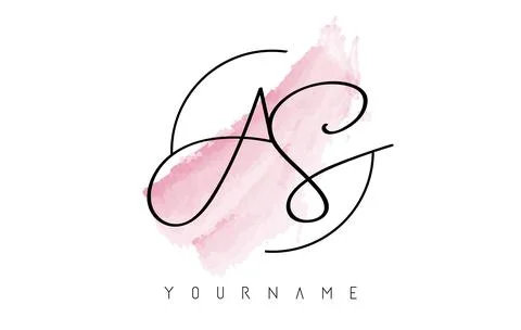 AS Letter20 库存插图