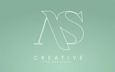 AS Letter23 库存插图