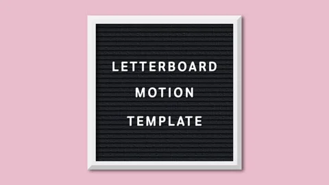 Letterboard Stock After Effects