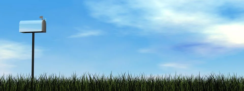 Letterbox - 3D render Stock Illustration