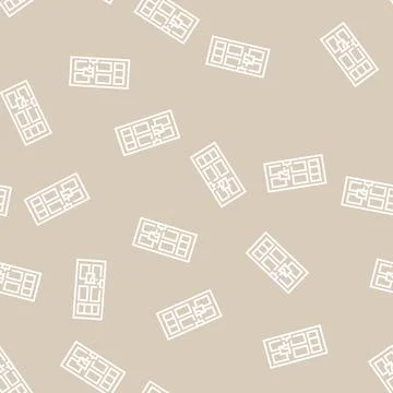 Letterbox in door line seamless pattern 스톡 일러스트