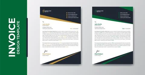 Letterhead Flyer Template Stock Illustration