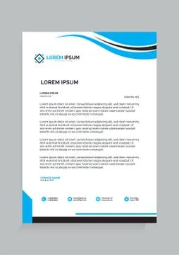 Letterhead 스톡 일러스트