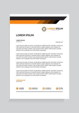 Letterhead Template 10 A4 Size Иллюстрация