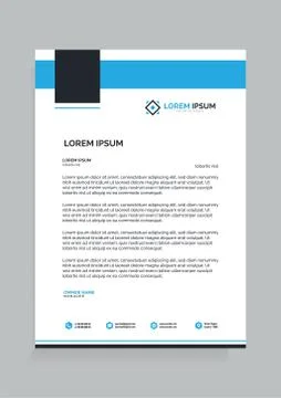 Letterhead Template Stock-Illustration