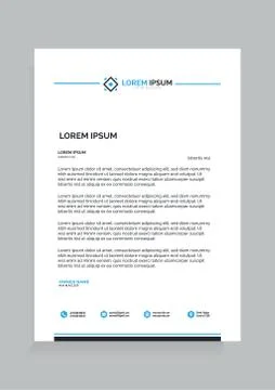 Letterhead Template Stock-Illustration