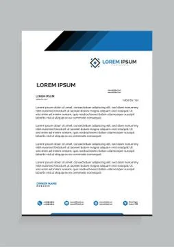 Letterhead Template Stock-Illustration