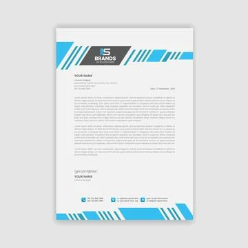 Letterhead template イラスト素材