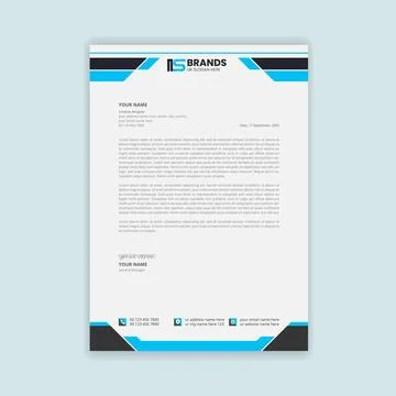 Letterhead template イラスト素材