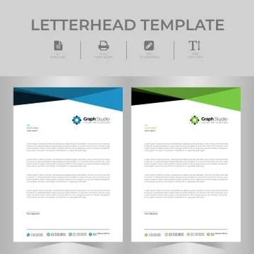 Letterhead Template Set Stock-Illustration