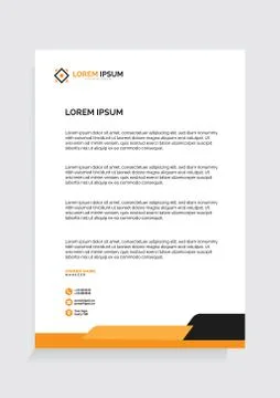 Letterhead Template Vector 스톡 일러스트