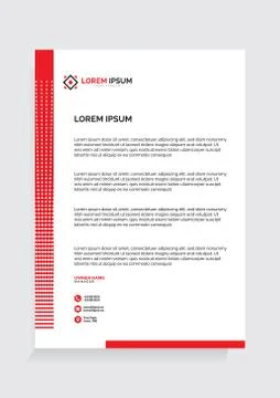Letterhead Template Vector 스톡 일러스트