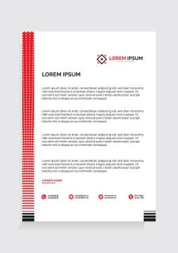 Letterhead Template Vector 스톡 일러스트