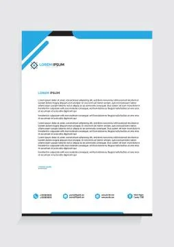 Letterhead Template Vector 스톡 일러스트