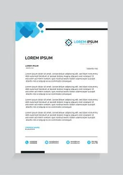 Letterhead Template Vector 스톡 일러스트
