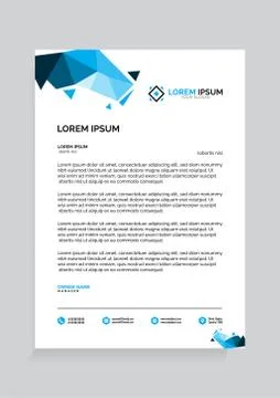 Letterhead Template Vector 스톡 일러스트