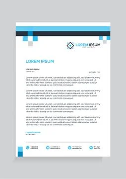 Letterhead Template Vector 스톡 일러스트