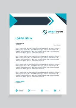 Letterhead Template Vector 스톡 일러스트