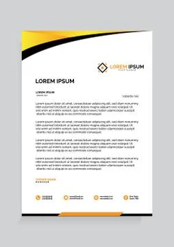 Letterhead Template Vector Stock-Illustration