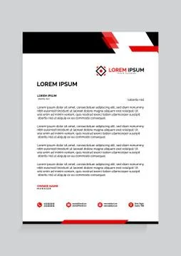 Letterhead Template Vector 스톡 일러스트