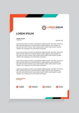 Letterhead Template Vector Stock-Illustration
