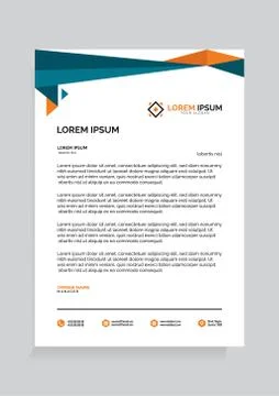 Letterhead Template Vector Stock-Illustration