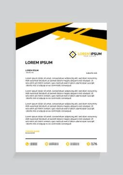 Letterhead Template Vector 스톡 일러스트
