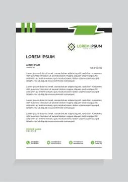 Letterhead Template Vector 스톡 일러스트