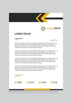 Letterhead Template Vector 스톡 일러스트
