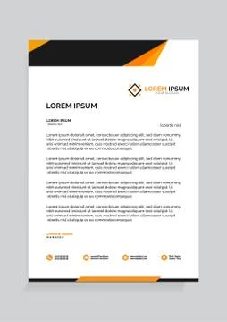 Letterhead Template Vector 스톡 일러스트
