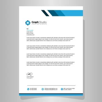 Letterhead Template Vector 스톡 일러스트